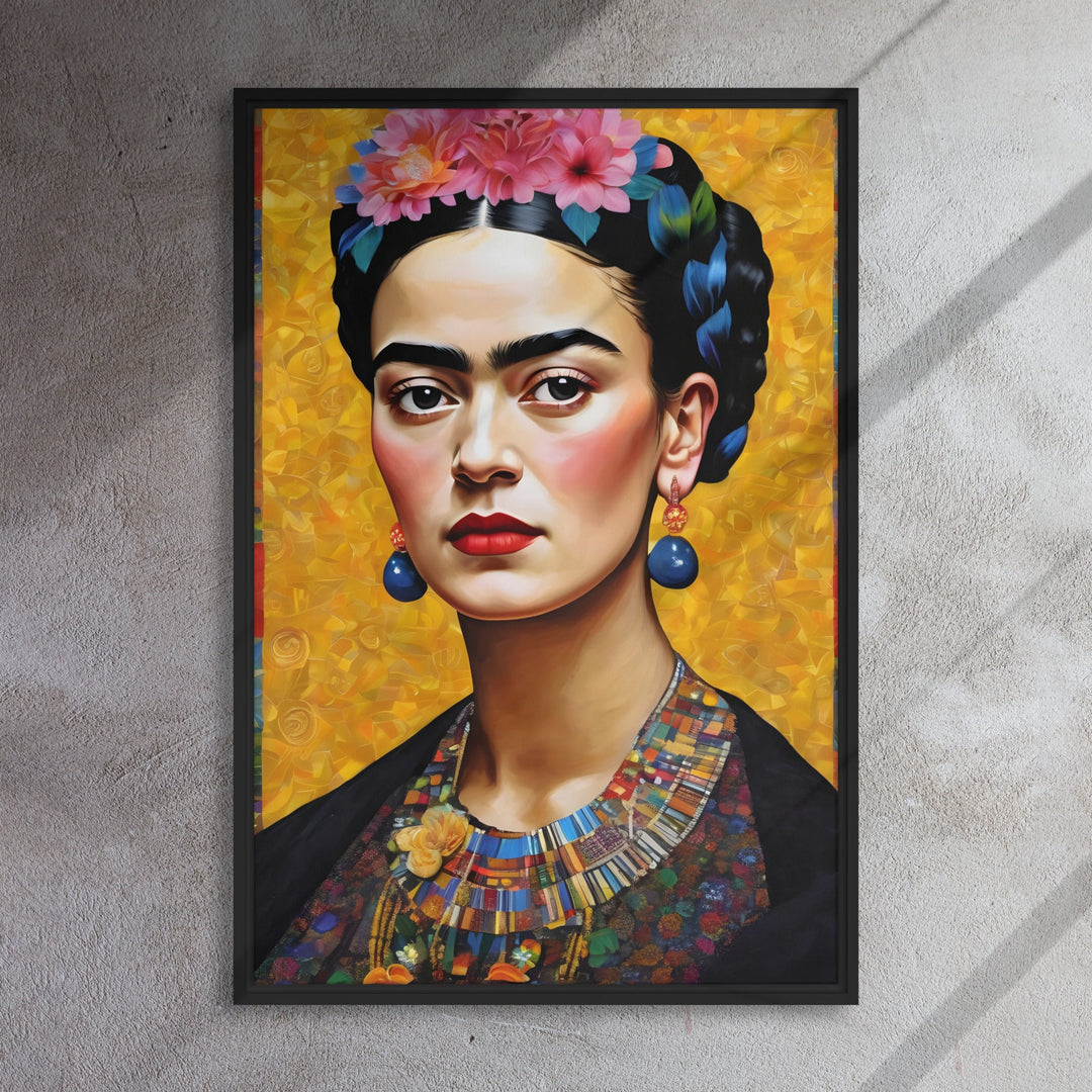 Leinwand - Frida Kahlo in the style of Gustav Klimt Kuratoren von artlia artlia