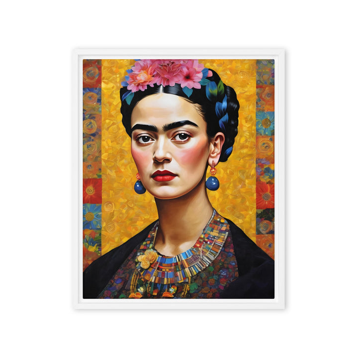 Leinwand - Frida Kahlo in the style of Gustav Klimt Kuratoren von artlia Weiß / 41x51 cm (16″×20″) artlia