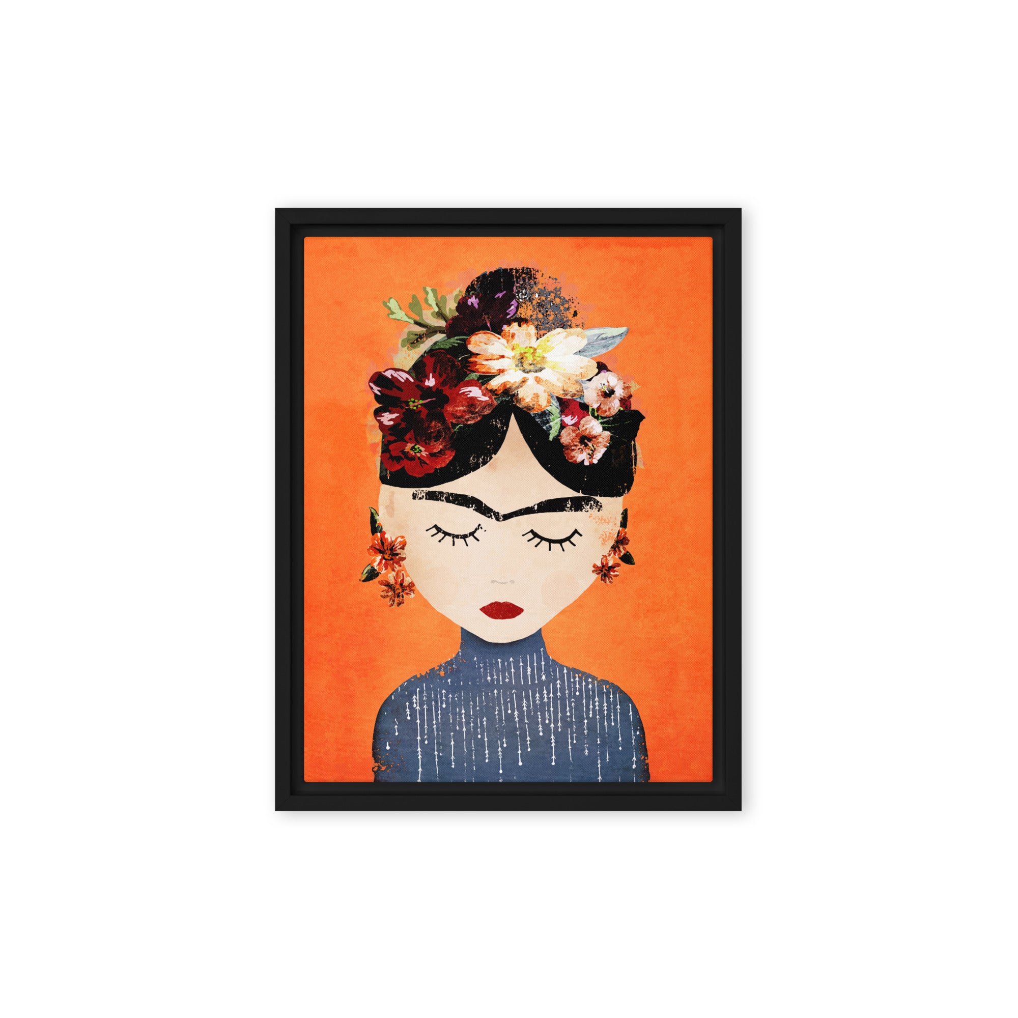 Cuadro - Frida Kahlo Naranja – ARTLIA