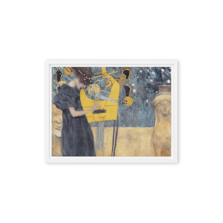 Leinwand - Gustav Klimt, Die Musik Gustav Klimt Weiß / 31x41 cm (12″×16″) artlia