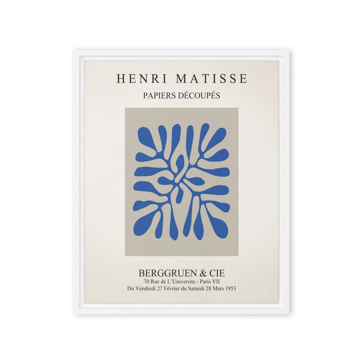 Leinwand - Henri Matisse, Papier Découpés blaue Blätter Henri Matisse ohne Rahmen / 41x51 cm (16″×20″) artlia