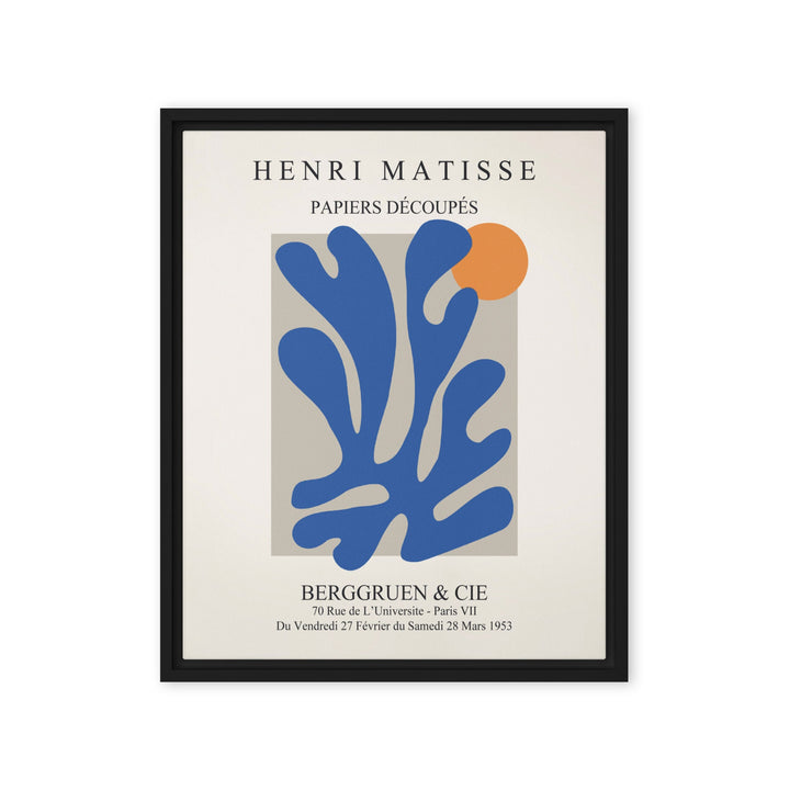 Leinwand - Henri Matisse, Papier Découpés blauer Garten II Henri Matisse Schwarz / 41x51 cm (16″×20″) artlia