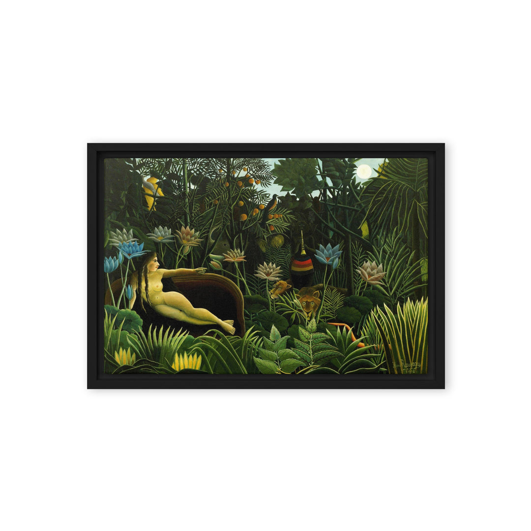 Leinwand - Henri Rousseau, Der Traum Henri Rousseau Schwarz / 31x46 cm (12″×18″) artlia