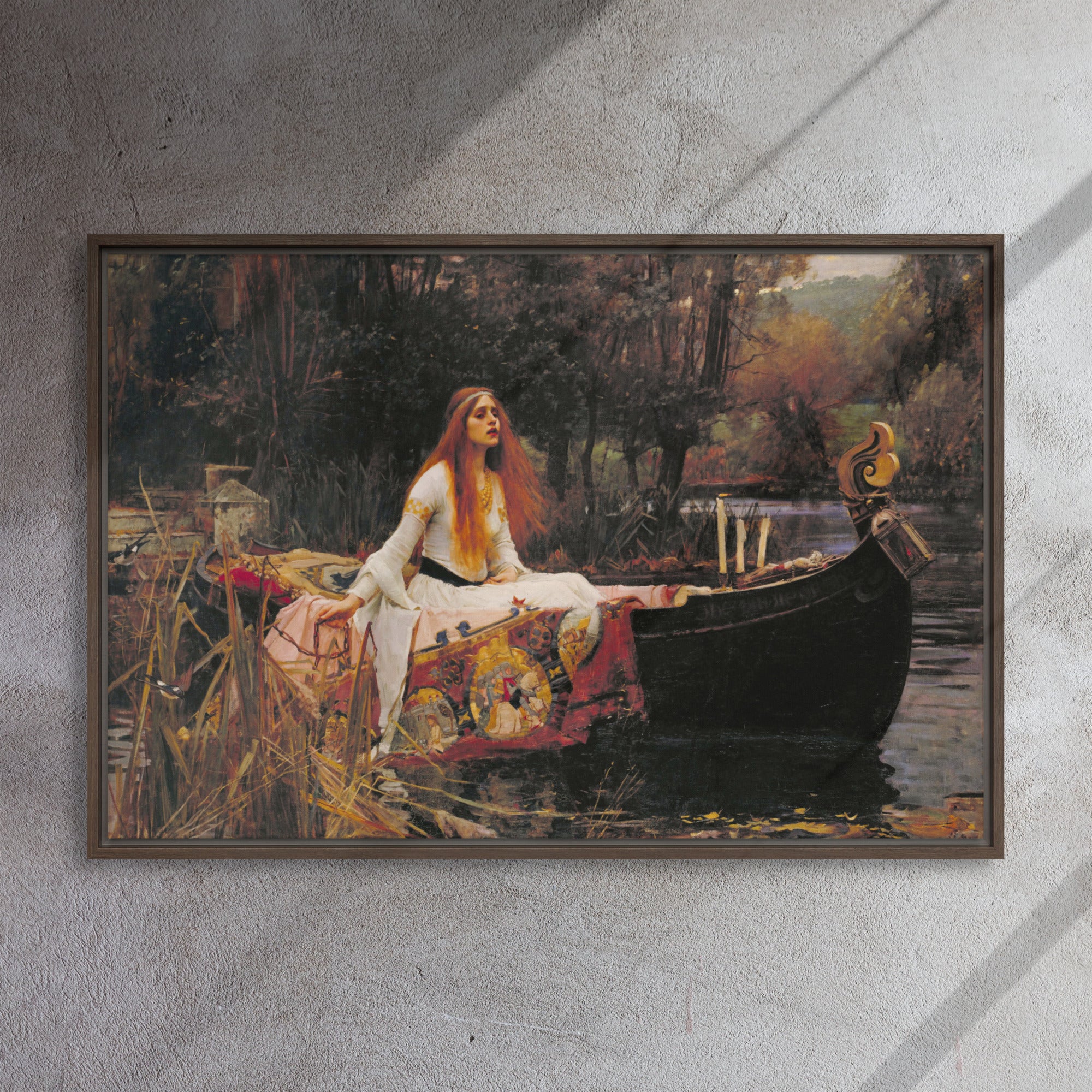 洋書 WATERHOUSE John William Waterhouse Canvas - John William Waterhouse, The Lady of Shalott – ARTLIA