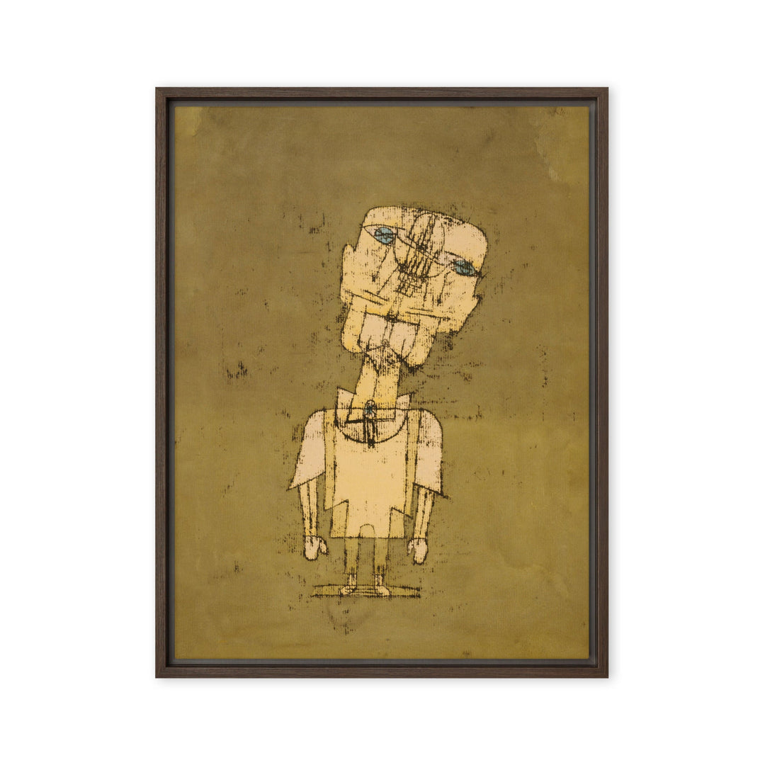 Leinwand - Paul Klee, Gespenst eines Genies Ghost of a Genius Paul Klee Braun / 46x61 cm (18″×24″) artlia