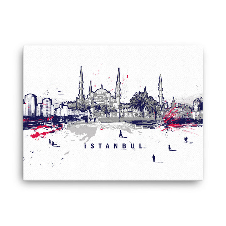 Leinwand - Skyline Istanbul Marko Kurth ohne Rahmen / 31x41 cm (12″×16″) artlia