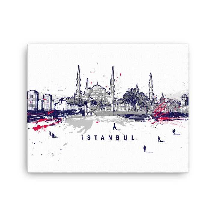 Leinwand - Skyline Istanbul Marko Kurth ohne Rahmen / 41x51 cm (16″×20″) artlia
