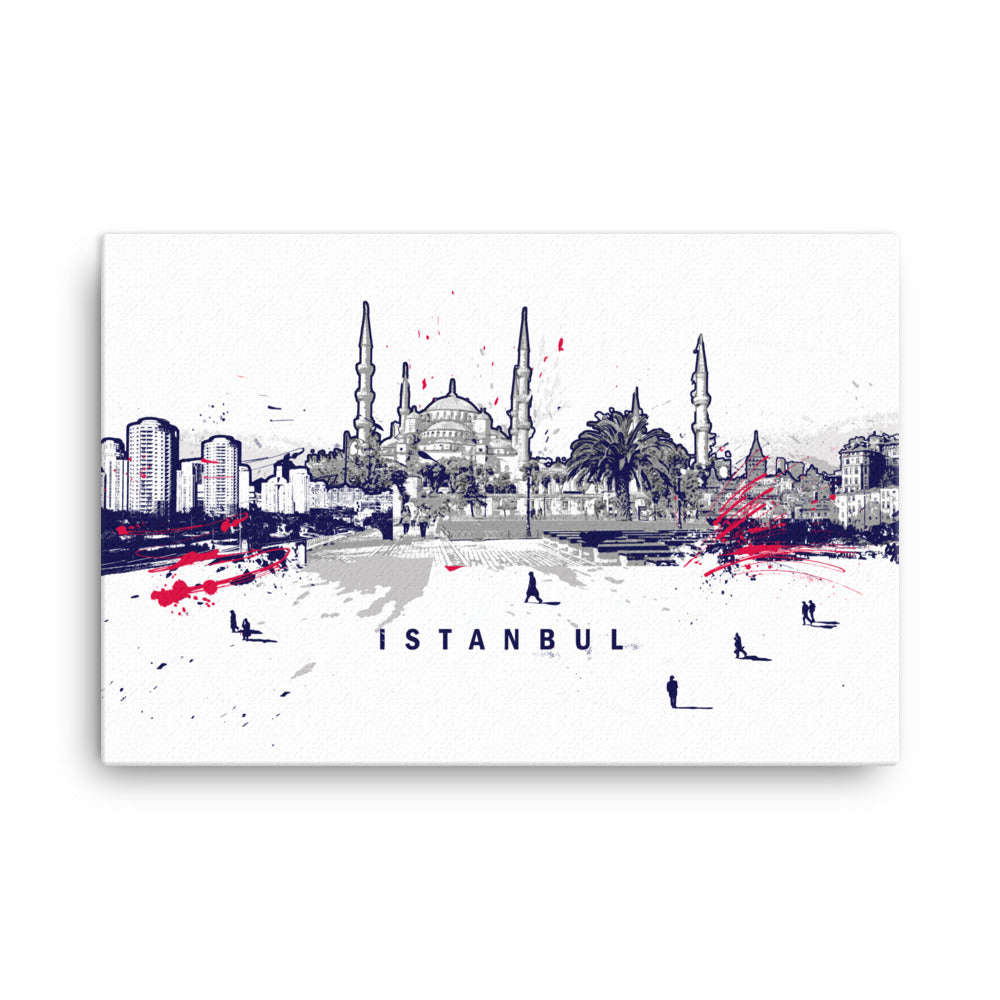 Leinwand - Skyline Istanbul Marko Kurth ohne Rahmen / 61x91 cm (24″×36″) artlia