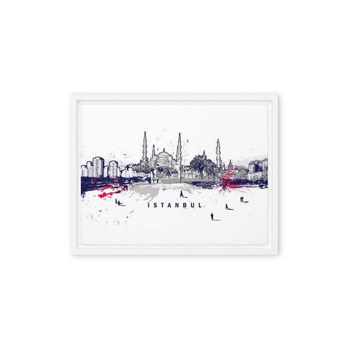Leinwand - Skyline Istanbul Marko Kurth Weiß / 31x41 cm (12″×16″) artlia