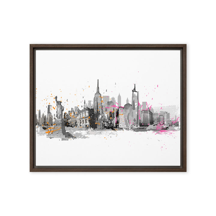 Leinwand - Skyline New York Marko Kurth Braun / 41x51 cm (16″×20″) artlia
