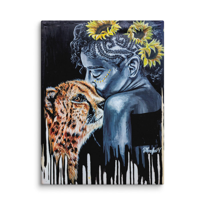 Leinwand - The Tamer, Nokuthula M Mpofu ohne Rahmen / 31x41 cm (12″×16″) artlia