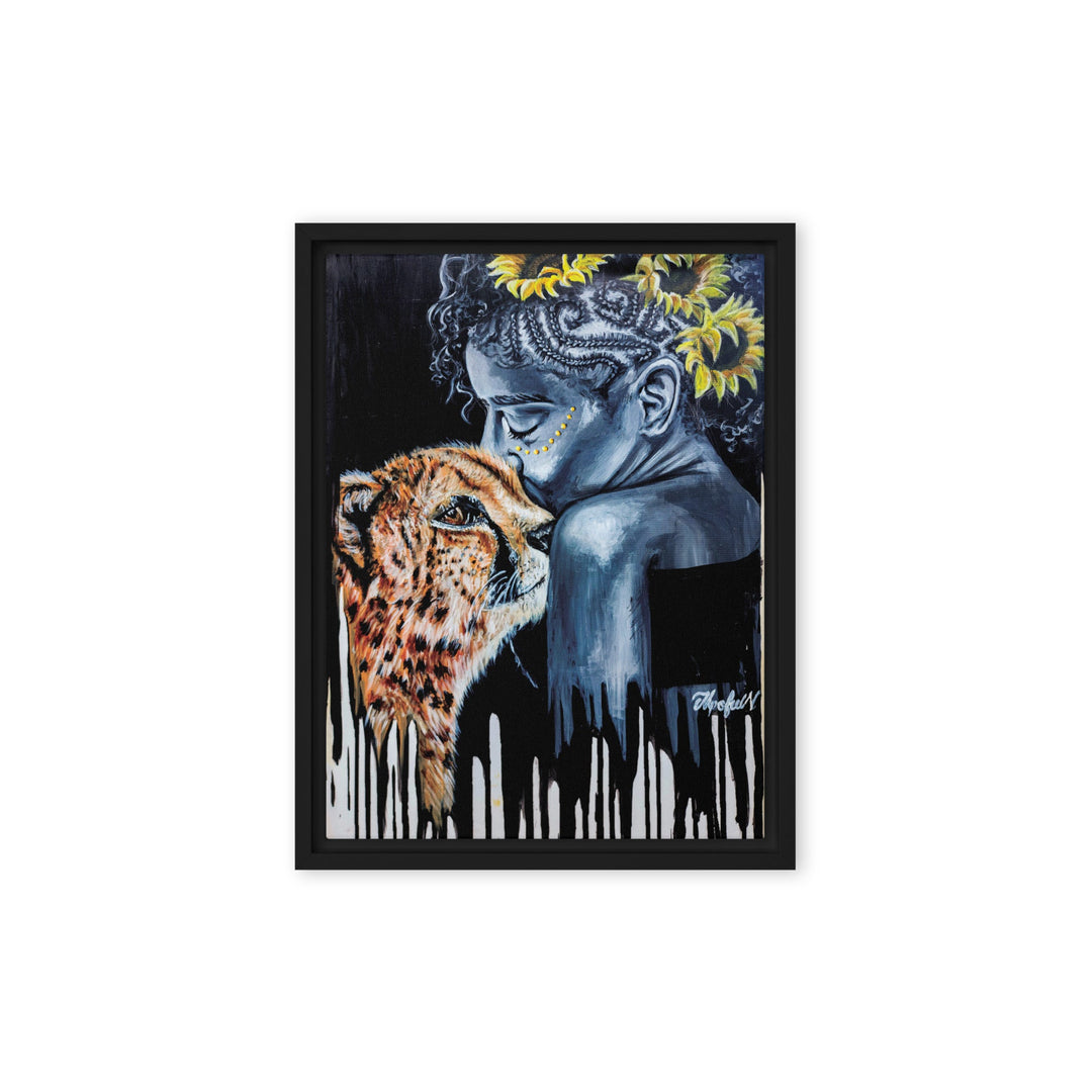 Leinwand - The Tamer, Nokuthula M Mpofu Schwarz / 31x41 cm (12″×16″) artlia