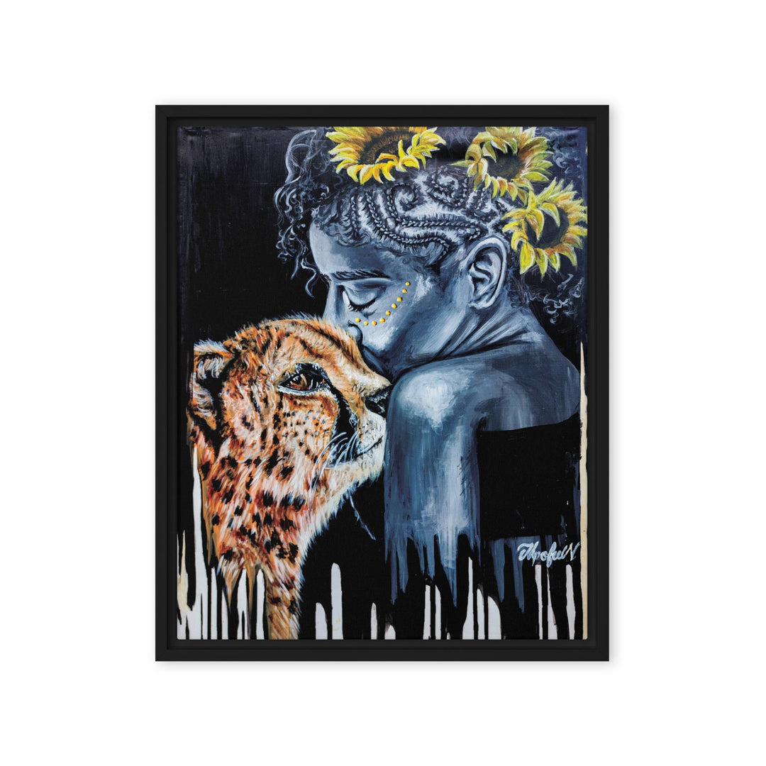 Leinwand - The Tamer, Nokuthula M Mpofu Schwarz / 41x51 cm (16″×20″) artlia