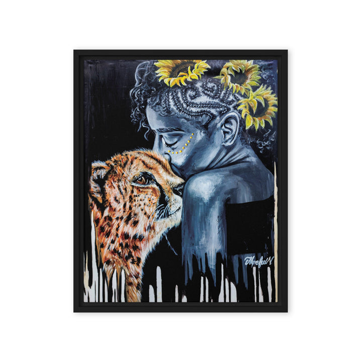 Leinwand - The Tamer, Nokuthula M Mpofu Schwarz / 41x51 cm (16″×20″) artlia