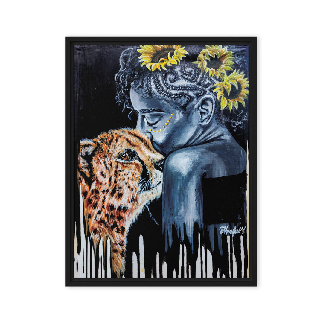 Leinwand - The Tamer, Nokuthula M Mpofu Schwarz / 46x61 cm (18″×24″) artlia