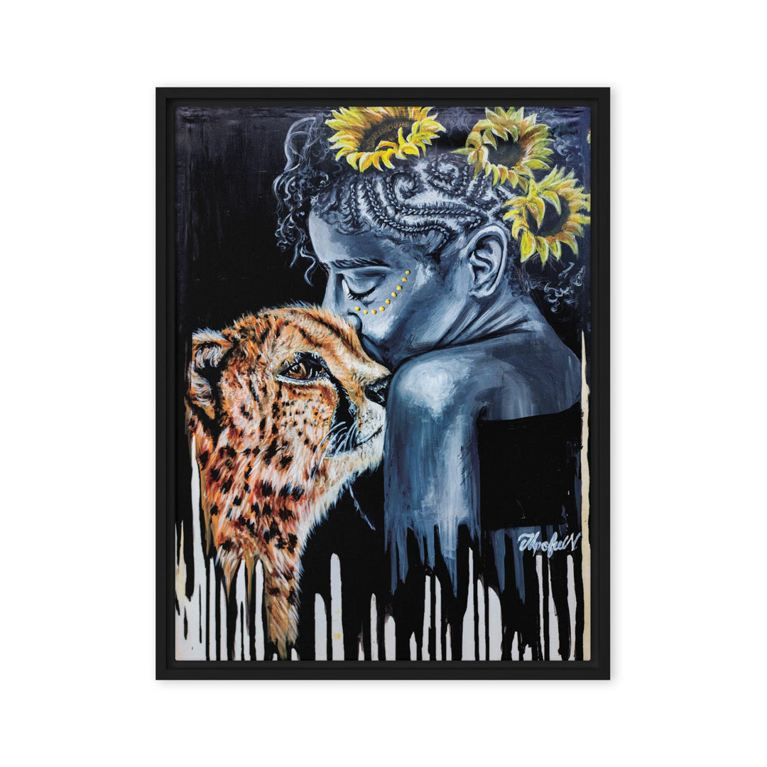 Leinwand - The Tamer, Nokuthula M Mpofu Schwarz / 61x81 cm (24″×32″) artlia