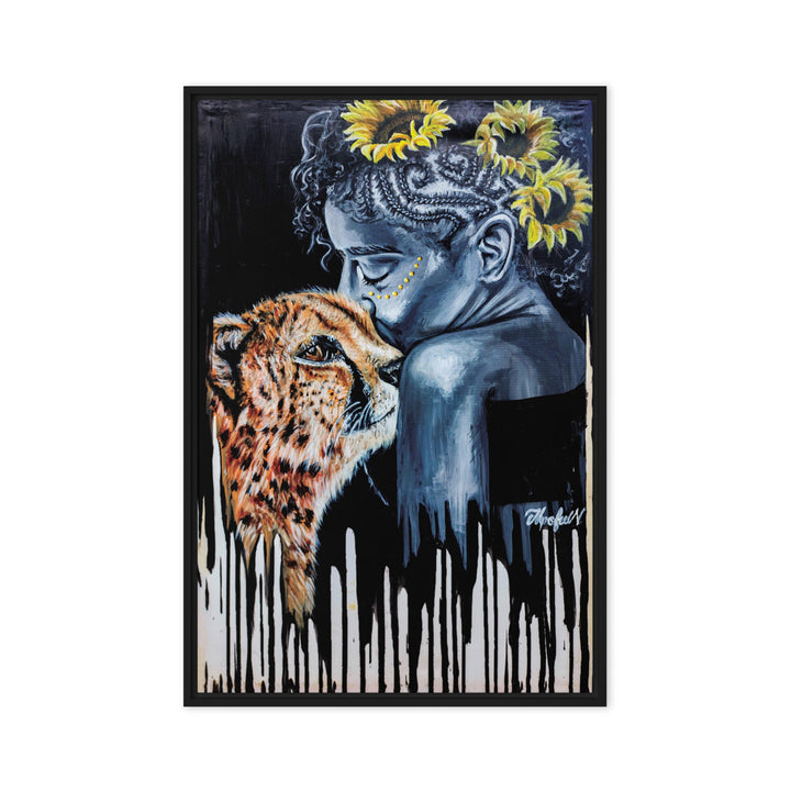 Leinwand - The Tamer, Nokuthula M Mpofu Schwarz / 61x91 cm (24″×36″) artlia