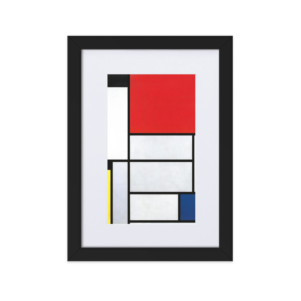 Poster mit Passepartout - Mondrian, Table I
