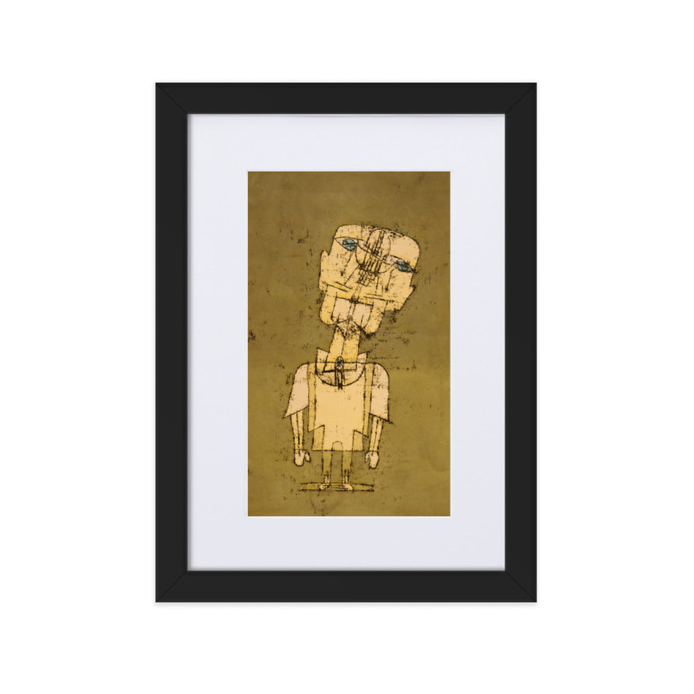 Poster mit Passepartout - Paul Klee, Gespenst eines Genies Ghost of a Genius