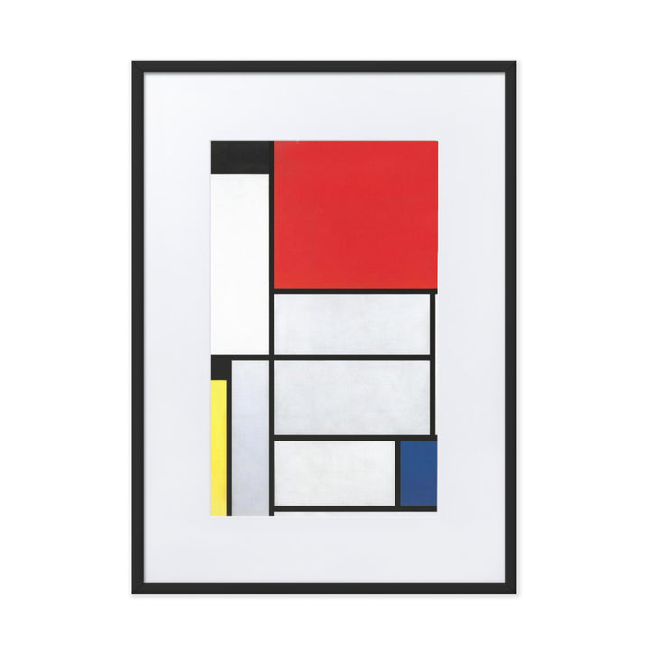 Poster mit Passepartout - Mondrian, Table I