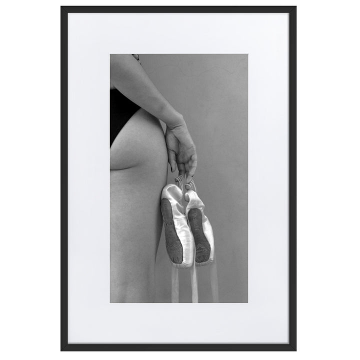 Poster with passe-partout - ballet shoes