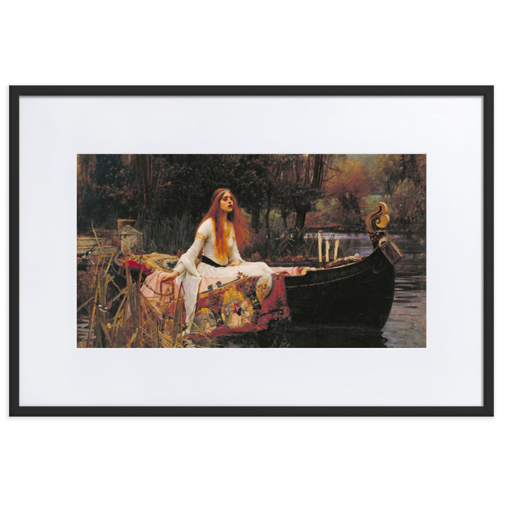 Poster with mat - John William Waterhouse, The Lady of Shalott
