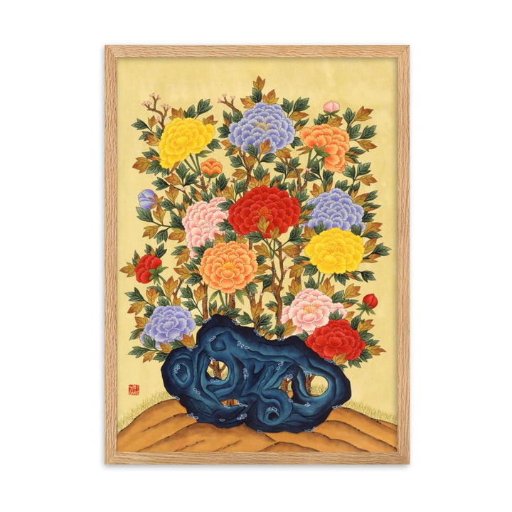 pfingstrosen-poster-im-rahmen-misun-kim-oak-50x70-cm-artlia-online-art-galeria-36244272873698