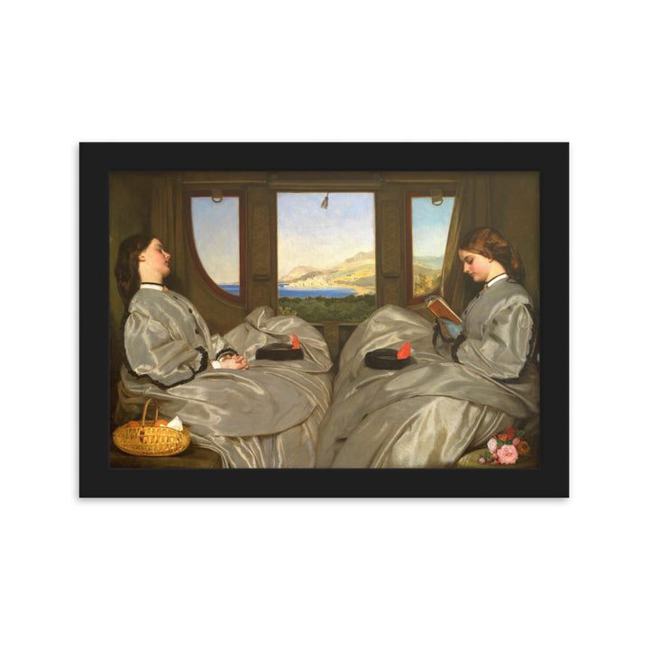 Poster - Augustus Leopold Egg, The Travelling Companions Augustus Leopold Egg Schwarz / 21×30 cm artlia