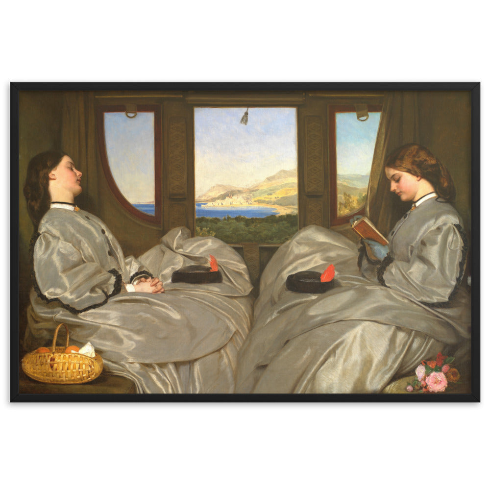 Poster - Augustus Leopold Egg, The Travelling Companions Augustus Leopold Egg Schwarz / 61×91 cm artlia