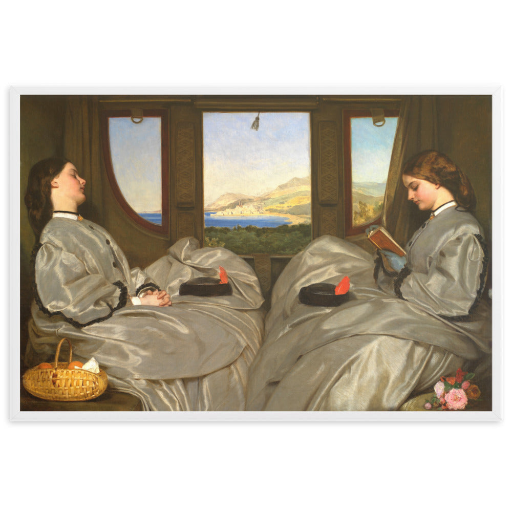 Poster - Augustus Leopold Egg, The Travelling Companions Augustus Leopold Egg Weiß / 61×91 cm artlia