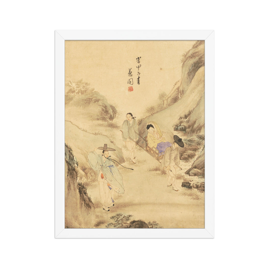 Poster - Der Abschied unter der Kiefer, Hyewon Weiß / 30×40 cm artlia