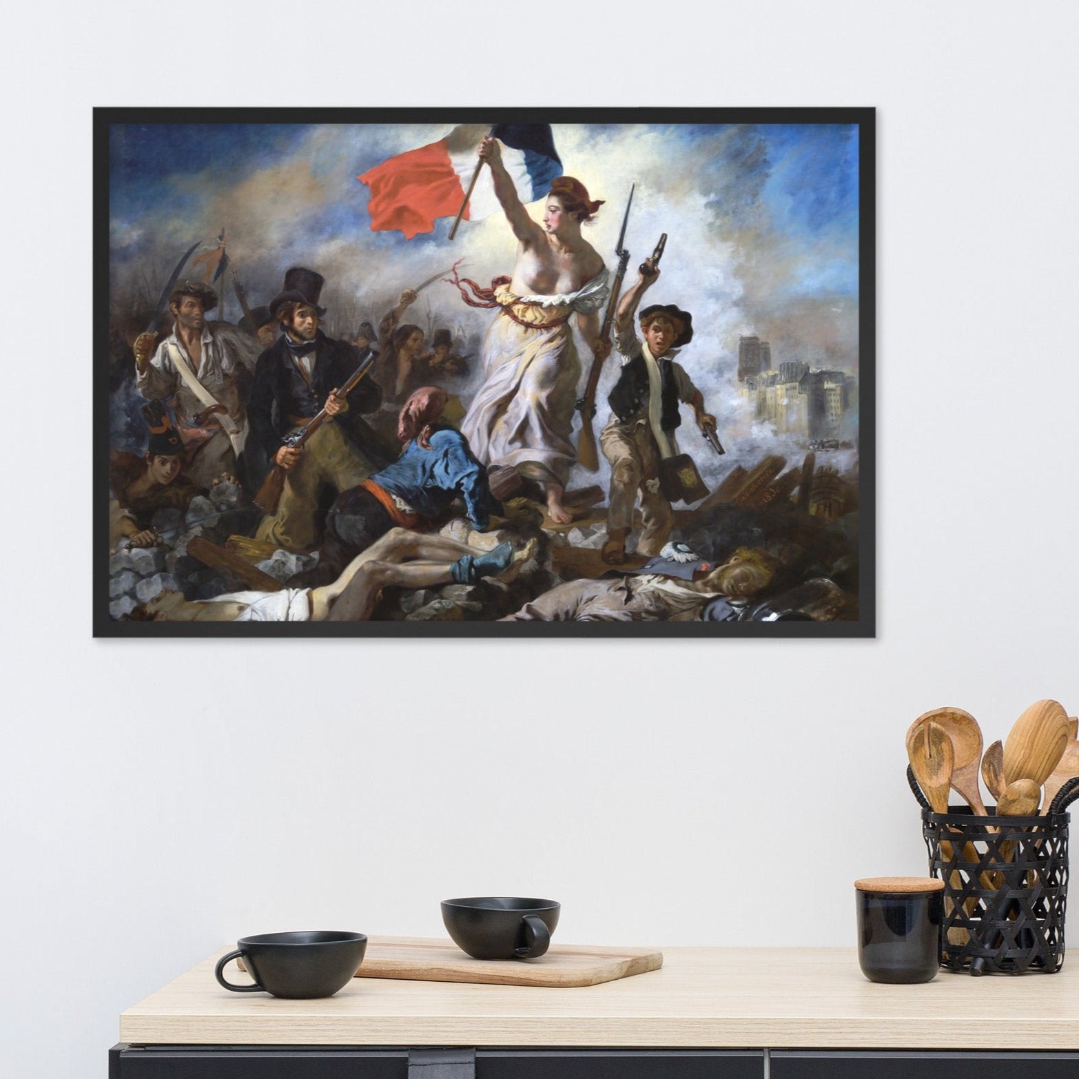 Poster - Eugène Delacroix, Die Freiheit führt das Volk – ARTLIA