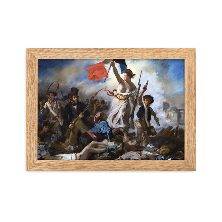 Poster - Eugène Delacroix, Die Freiheit führt das Volk Oak / 21×30 cm artlia