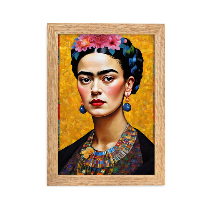 Poster - Frida Kahlo in the style of Gustav Klimt Kuratoren von artlia Oak / 21×30 cm artlia