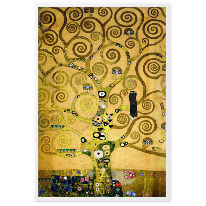 Poster - Gustav Klimt, der Lebensbaum artlia Weiß / 61×91 cm artlia