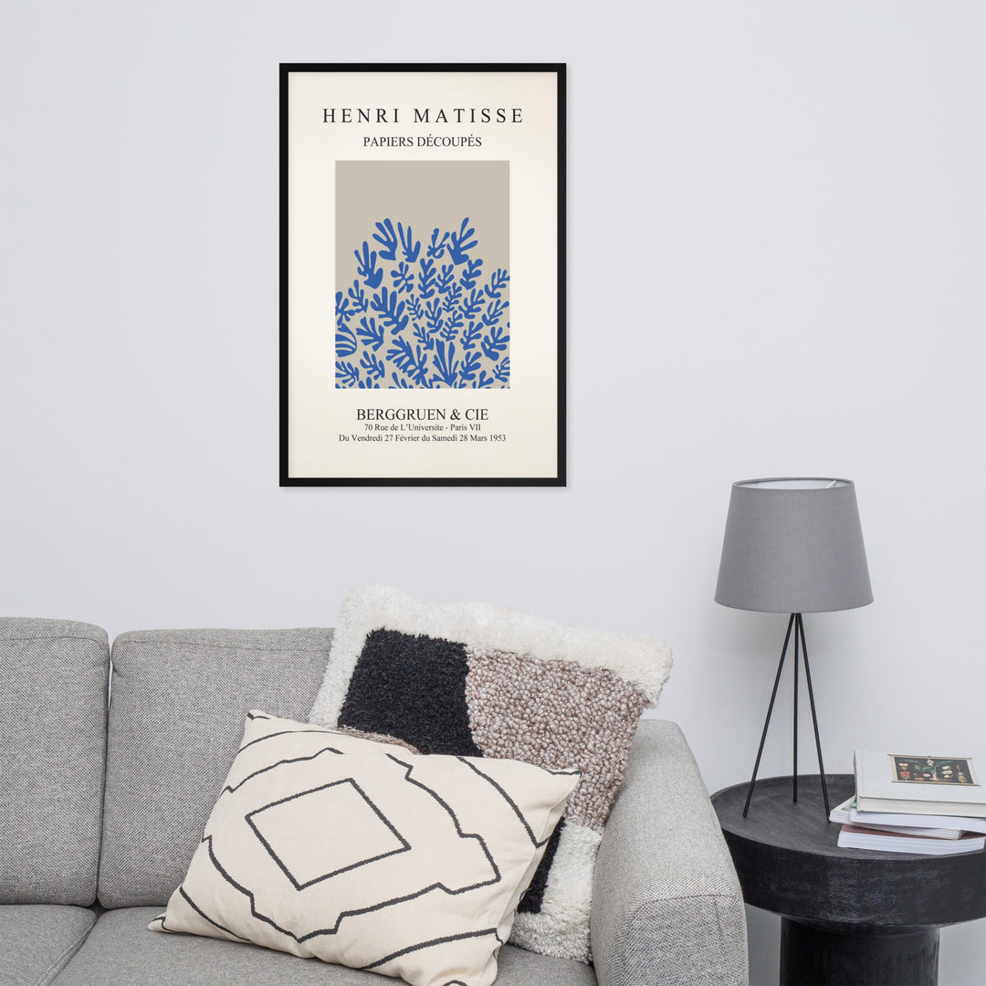 Poster - Henri Matisse, Papier Découpés blaue Blumen Henri Matisse artlia