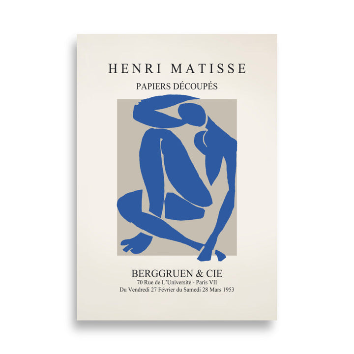 Poster - Henri Matisse, Papier Découpés blauer Akt Henri Matisse artlia