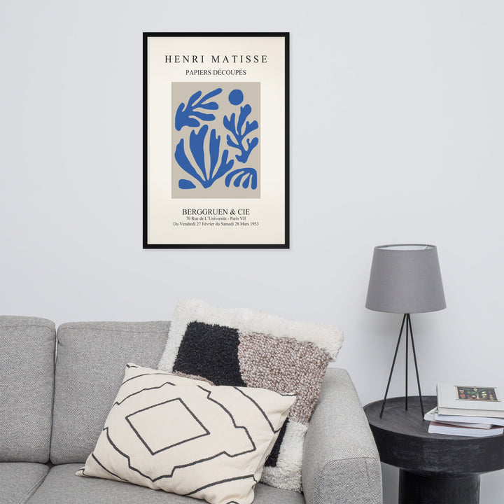 Poster - Henri Matisse, Papier Découpés blauer Garten I Henri Matisse artlia