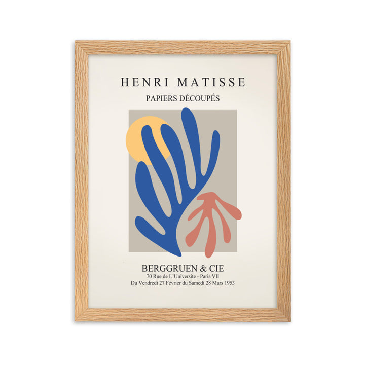 Poster - Henri Matisse, Papier Découpés bunter Garten Henri Matisse Oak / 30×40 cm artlia