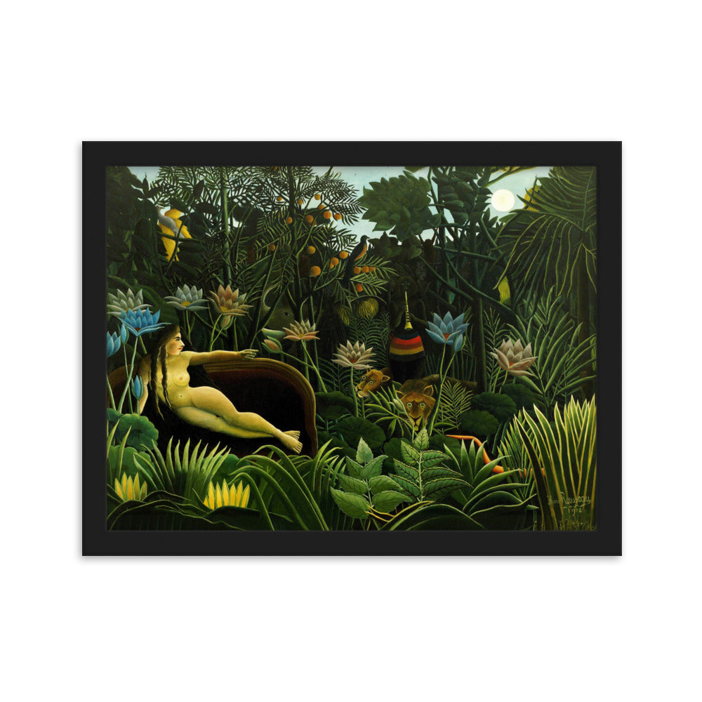 Poster - Henri Rousseau, Der Traum Henri Rousseau Schwarz / 30×40 cm artlia