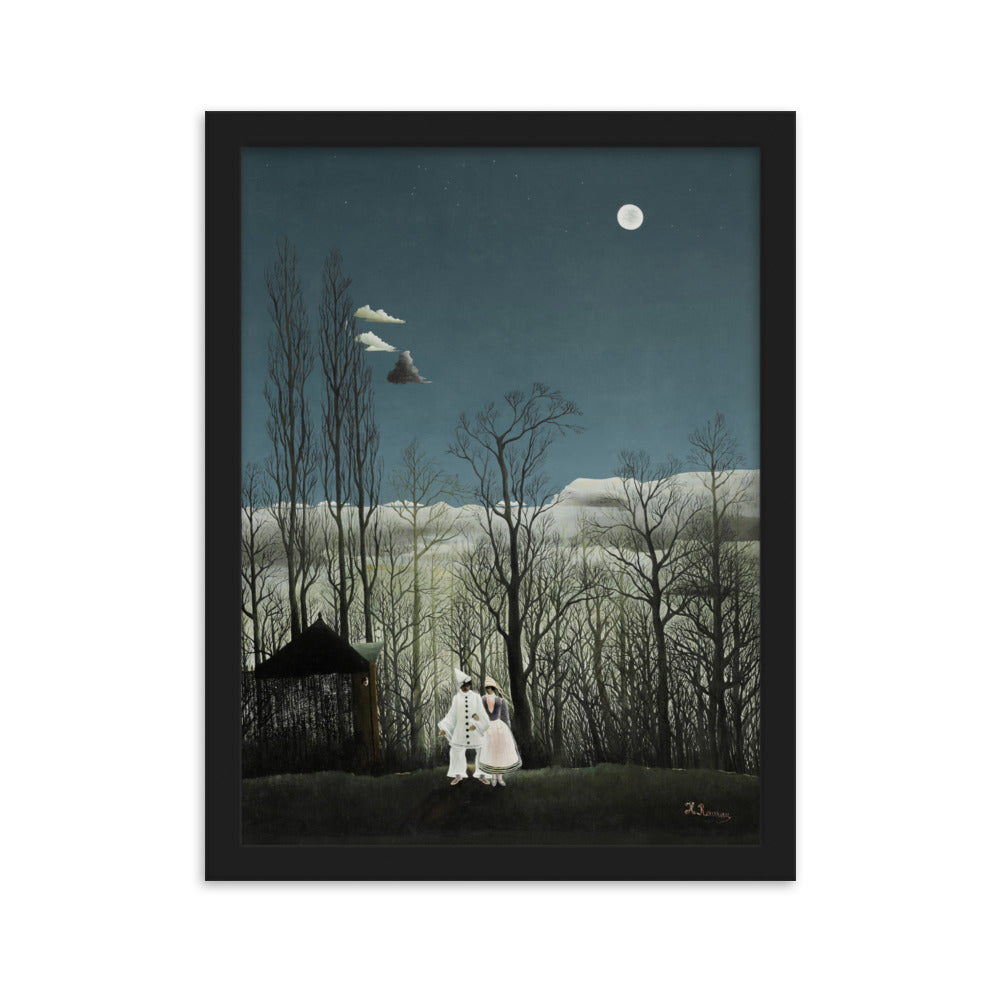 Poster - Henri Rousseau, Karnevalsabend Henri Rousseau Schwarz / 30×40 cm artlia