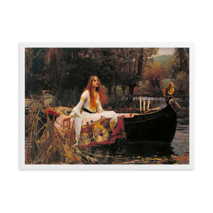 Poster - John William Waterhouse, Die Dame von Shalott John William Waterhouse Weiß / 50×70 cm artlia