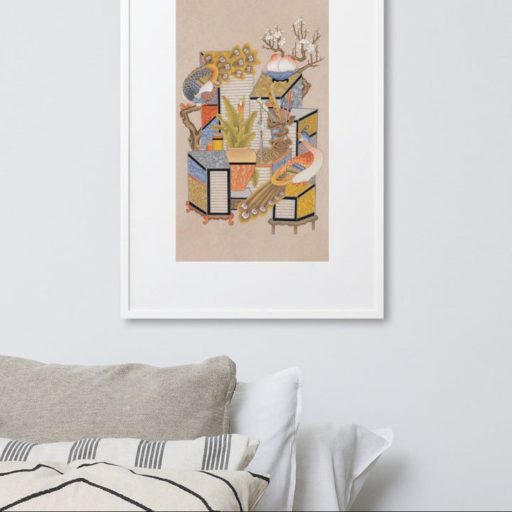 poster-korean-sehnsucht-nach-wissen-mit-pfau-longing-for-knowledge-with-peacock-seungmin-yoon_8_-min