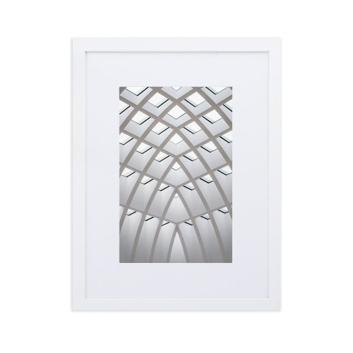 Poster mit Passepartout - Geometrisches Design Kuratoren von artlia Weiß / 30×40 cm artlia