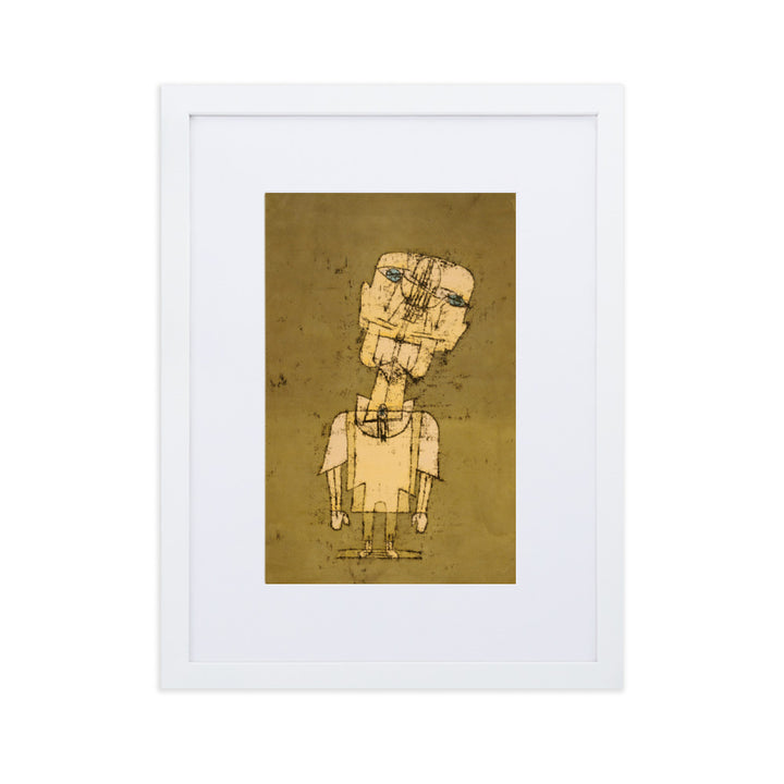 Poster mit Passepartout - Paul Klee, Gespenst eines Genies Ghost of a Genius Paul Klee Weiß / 30×40 cm artlia