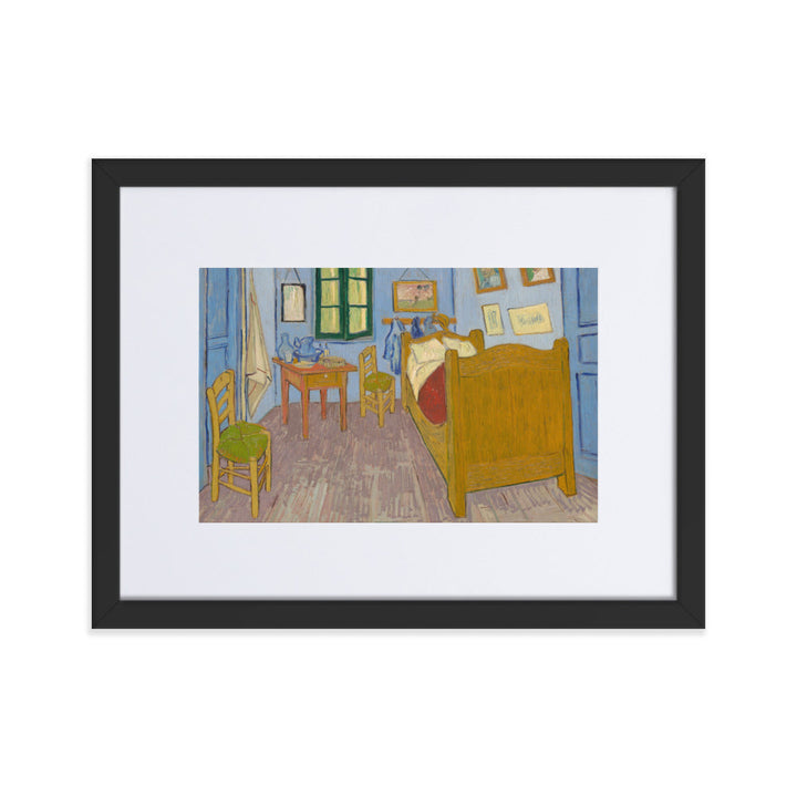 Poster mit Passepartout - Van Gogh, Das Schlafzimmer in Arles