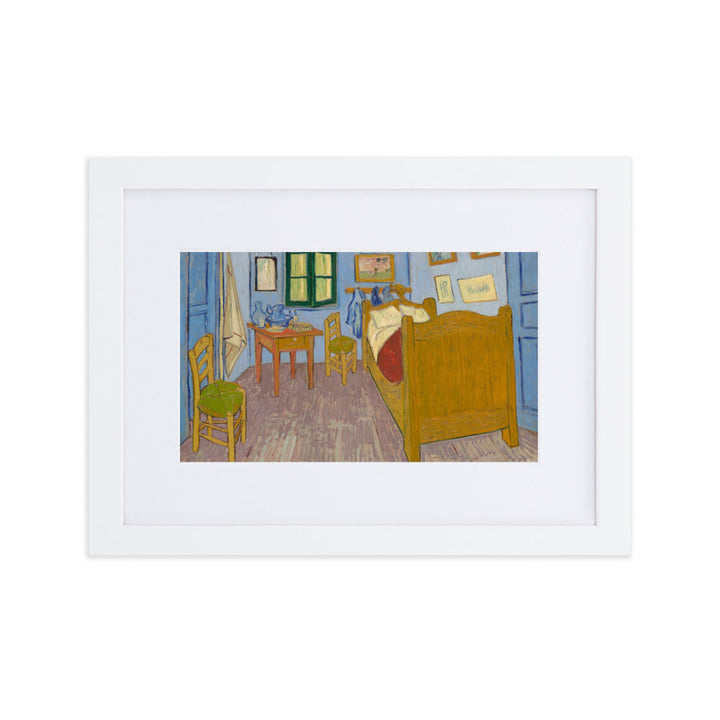 Poster mit Passepartout - Van Gogh, Das Schlafzimmer in Arles