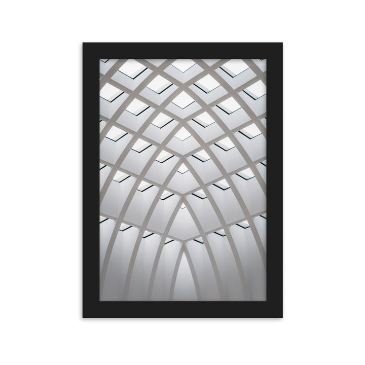 Poster mit Rahmen - Geometrisches Design Kuratoren von artlia Schwarz / 21×30 cm artlia