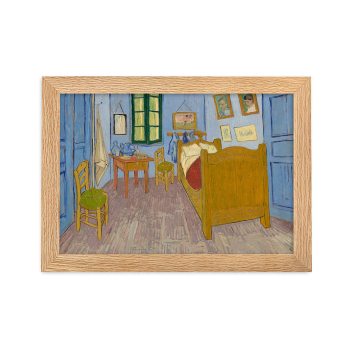 Poster mit Rahmen - Van Gogh, Das Schlafzimmer in Arles Vincent van Gogh Oak / 21×30 cm artlia