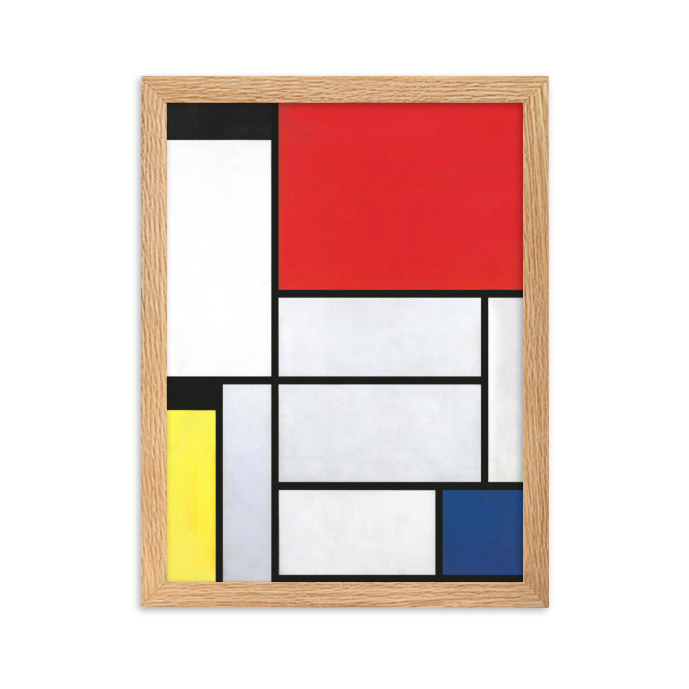 Poster - Mondrian, Tableau I Piet Mondrian Oak / 30×40 cm artlia